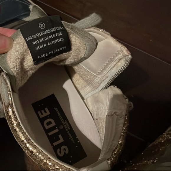 Authentic Golden Goose Glitter Slide High Top Size 40 - Picture 9 of 11